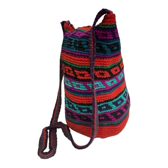Guatemalan Zippered Multi colored
Crocheted Purse - Picture 2 of 10